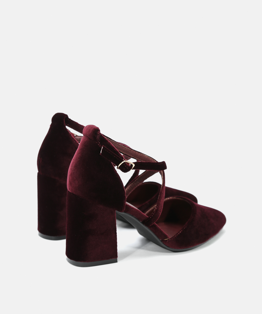 Sapatos salto tiras cruzadas image number null